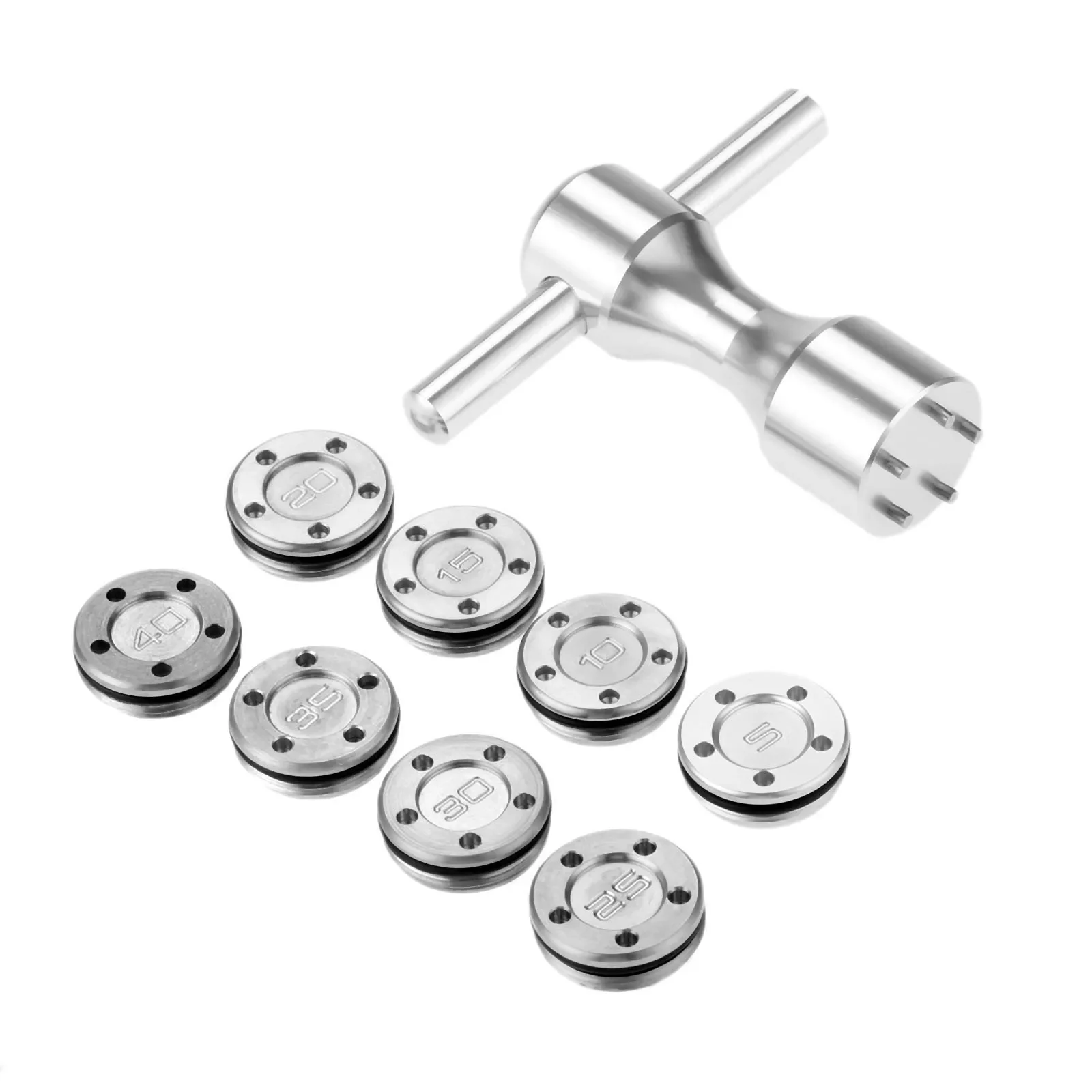 2 Stück Silber Metall Golfschl – Golf Equipment Weight Bewertung und Preis